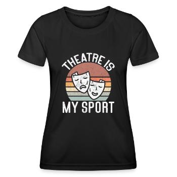 Schauspielerin Drama Broadway Musical Theater - Frauen Funktions-T-Shirt - Schwarz - Vorne - AI Model Female 172 light (172cm)