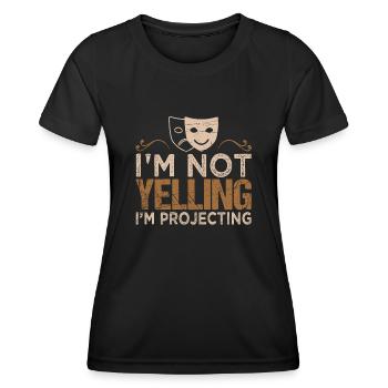Actrice Drame Broadway Musical Theater - T-shirt sport Femme - noir - Devant - AI Model Female 172 light (172cm)