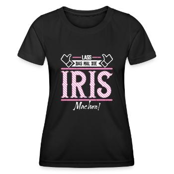 Iris Geschenkidee Geschenk Geburtstag - Frauen Funktions-T-Shirt - Schwarz - Vorne - AI Model Female 172 light (172cm)
