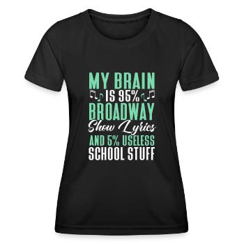 Schauspielerin Drama Broadway Musical Theater - Frauen Funktions-T-Shirt - Schwarz - Vorne - AI Model Female 172 light (172cm)