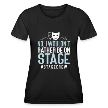 Actrice Drame Broadway Musical Theater - T-shirt sport Femme - noir - Devant - AI Model Female 172 light (172cm)
