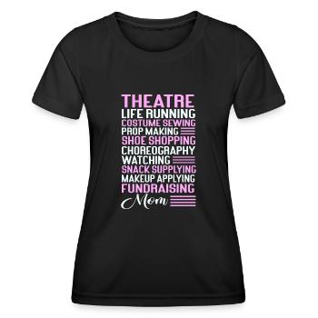 Schauspielerin Drama Broadway Musical Theater - Frauen Funktions-T-Shirt - Schwarz - Vorne - AI Model Female 172 light (172cm)
