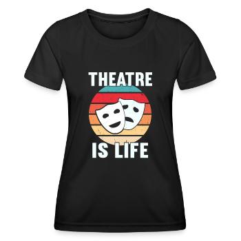 Schauspielerin Drama Broadway Musical Theater - Frauen Funktions-T-Shirt - Schwarz - Vorne - AI Model Female 172 light (172cm)
