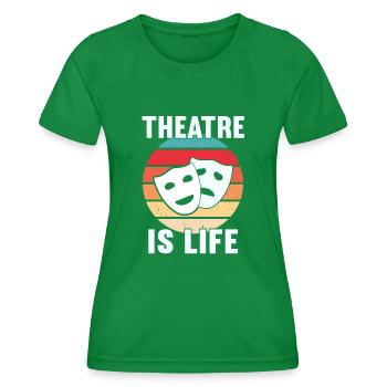 Actrice Drame Broadway Musical Theater - T-shirt sport Femme - vert - Devant - AI Model Female 172 dark (172cm)