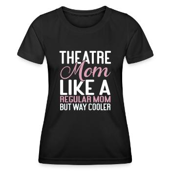 Actrice, Drame, Broadway, Comédie musicale - T-shirt sport Femme - noir - Devant - AI Model Female 172 light (172cm)