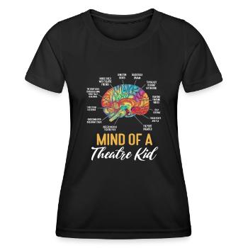 Actrice, Drame, Broadway, Comédie musicale - T-shirt sport Femme - noir - Devant - AI Model Female 172 light (172cm)