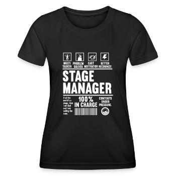 Actrice Drame Broadway Musical Theater - T-shirt sport Femme - noir - Devant - AI Model Female 172 light (172cm)