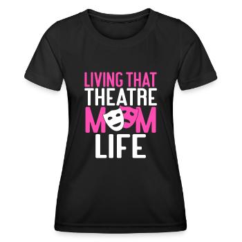 Actrice Drame Broadway Musical Theater - T-shirt sport Femme - noir - Devant - AI Model Female 172 light (172cm)
