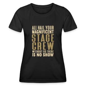 Actrice, Drame, Broadway, Comédie musicale - T-shirt sport Femme - noir - Devant - AI Model Female 172 light (172cm)