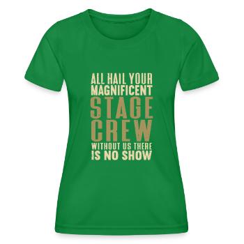 Actrice, Drame, Broadway, Comédie musicale - T-shirt sport Femme - vert - Devant - AI Model Female 172 dark (172cm)