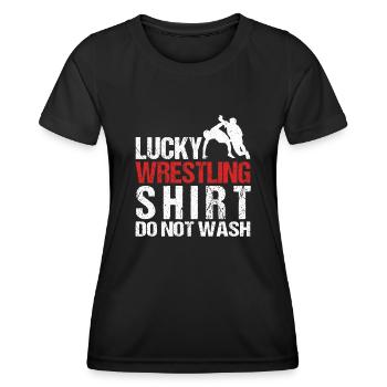 Lutte Lutte Lutteur Lutteur Cadeau de lutteur - T-shirt sport Femme - noir - Devant - AI Model Female 172 light (172cm)