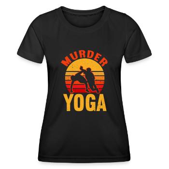 Lutte Lutte Lutteur Lutteur Cadeau de lutteur - T-shirt sport Femme - noir - Devant - AI Model Female 172 light (172cm)