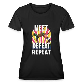 Lutte Lutte Lutteur Lutteur Cadeau de lutteur - T-shirt sport Femme - noir - Devant - AI Model Female 172 light (172cm)