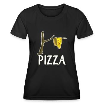 Pizza Restaurant Pizza Maker Pizzaria - Women's Functional T-Shirt - black - Front - AI Model Female 172 light (172cm)