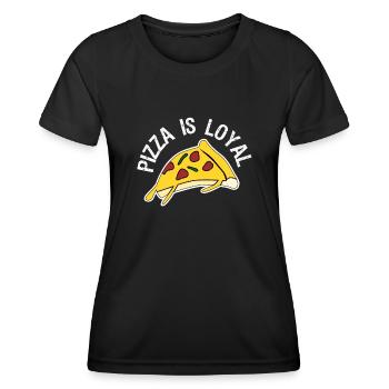 Pizza Food Pizza Baker Pizzaria - Women's Functional T-Shirt - black - Front - AI Model Female 172 light (172cm)
