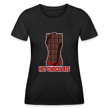 Schokolade Hot Chocolate - Women's Functional T-Shirt - black - Front - AI Model Female 172 light (172cm)