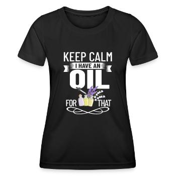 Ätherische Öl Diffusor Aromatherapie Pflanzen - Frauen Funktions-T-Shirt - Schwarz - Vorne - AI Model Female 172 light (172cm)