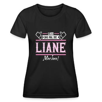 Liane Geschenkidee Geschenk Geburtstag - Frauen Funktions-T-Shirt - Schwarz - Vorne - AI Model Female 172 light (172cm)