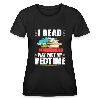 J’ai lu bien au-delà de mon amant de livre au coucher - T-shirt sport Femme - noir - Devant - AI Model Female 172 light (172cm)