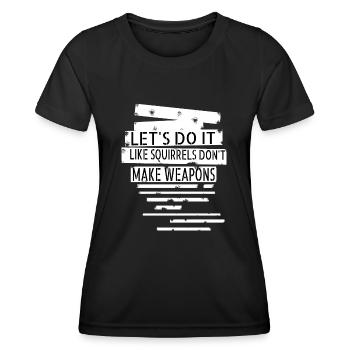hippie présent idée années 60 dictons cool flower power - T-shirt sport Femme - noir - Devant - AI Model Female 172 light (172cm)