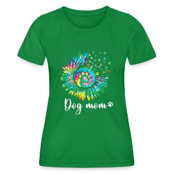 Hippie Gift Dog Mom Women - Women's Functional T-Shirt - kelly green - Front - AI Model Female 172 dark (172cm)