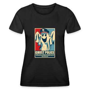 Halloween Funny Spirit - T-shirt sport Femme - noir - Devant - AI Model Female 172 light (172cm)