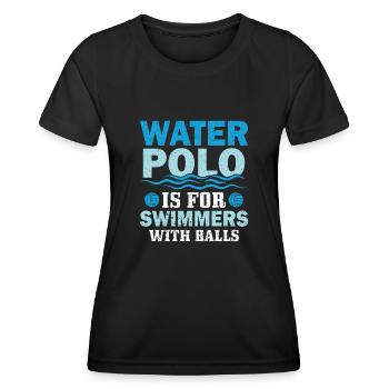 Water Polo Wasserball - Women's Functional T-Shirt - black - Front - AI Model Female 172 light (172cm)