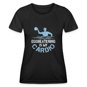 Water Polo Wasserball - Women's Functional T-Shirt - black - Front - AI Model Female 172 light (172cm)