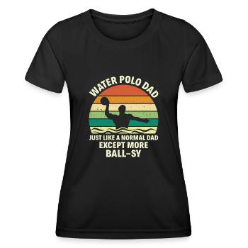 Water Polo Wasserball - Women's Functional T-Shirt - black - Front - AI Model Female 172 light (172cm)