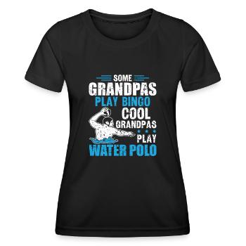 Water Polo Wasserball - Women's Functional T-Shirt - black - Front - AI Model Female 172 light (172cm)