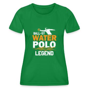 Water Polo Wasserball - Frauen Funktions-T-Shirt - Kelly Green - Vorne - AI Model Female 172 dark (172cm)