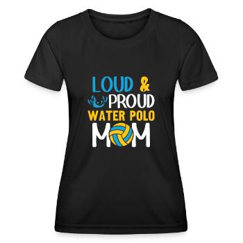 Water Polo Wasserball - Women's Functional T-Shirt - black - Front - AI Model Female 172 light (172cm)
