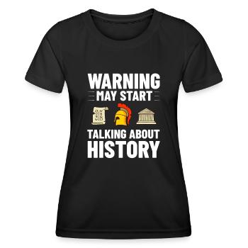 History Teacher Lesson Professor Historian - Women's Functional T-Shirt - black - Front - AI Model Female 172 light (172cm)