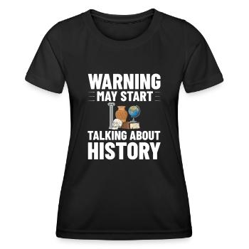 History Teacher Lesson Professor Historian - Women's Functional T-Shirt - black - Front - AI Model Female 172 light (172cm)