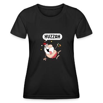 Huzzah Renaissance Festival Ren Faire Knight - Frauen Funktions-T-Shirt - Schwarz - Vorne - AI Model Female 172 light (172cm)