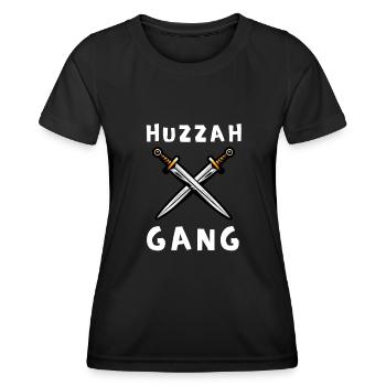 Huzzah Renaissance Festival Ren Faire Knight - Frauen Funktions-T-Shirt - Schwarz - Vorne - AI Model Female 172 light (172cm)