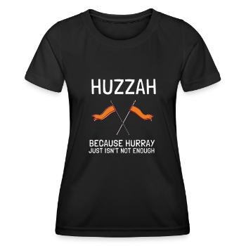 Huzzah Renaissance Festival Ren Faire Knight - Frauen Funktions-T-Shirt - Schwarz - Vorne - AI Model Female 172 light (172cm)