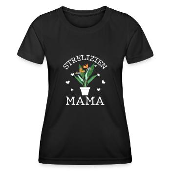 Strelizien Mama Plant Mama Plante d’intérieur Plante Plante - T-shirt sport Femme - noir - Devant - AI Model Female 172 light (172cm)