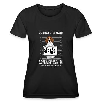 Treeing Walker Coonhound - Women's Functional T-Shirt - black - Front - AI Model Female 172 light (172cm)