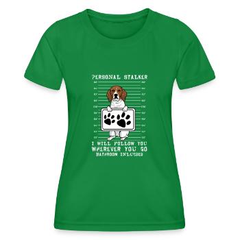 Treeing Walker Coonhound - Women's Functional T-Shirt - kelly green - Front - AI Model Female 172 dark (172cm)