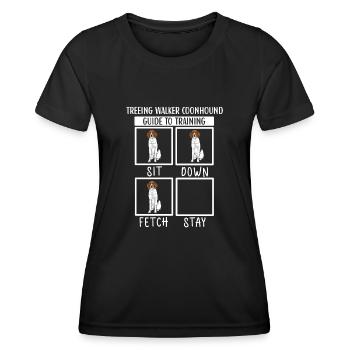 Treeing Walker Coonhound - Women's Functional T-Shirt - black - Front - AI Model Female 172 light (172cm)