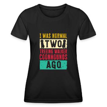 Treeing Walker Coonhound - Women's Functional T-Shirt - black - Front - AI Model Female 172 light (172cm)