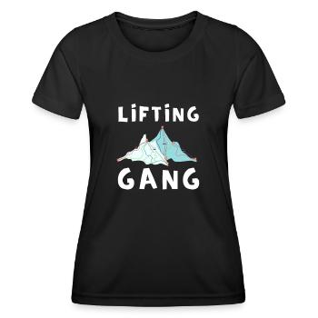 Do You Even Lift Bro Ski - Women's Functional T-Shirt - black - Front - AI Model Female 172 light (172cm)