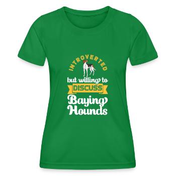 Arboriculture Walker Coonhound - T-shirt sport Femme - vert - Devant - AI Model Female 172 dark (172cm)