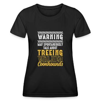 Treeing Walker Coonhound - Women's Functional T-Shirt - black - Front - AI Model Female 172 light (172cm)