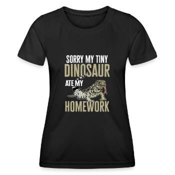 Teju Tegu Eidechse Reptil Herpetologe - Frauen Funktions-T-Shirt - Schwarz - Vorne - AI Model Female 172 light (172cm)