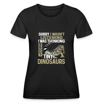 Tegu Eidechse Reptil Herpetologe - Frauen Funktions-T-Shirt - Schwarz - Vorne - AI Model Female 172 light (172cm)