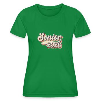Retraité senior 2023 2023 - T-shirt sport Femme - vert - Devant - AI Model Female 172 dark (172cm)