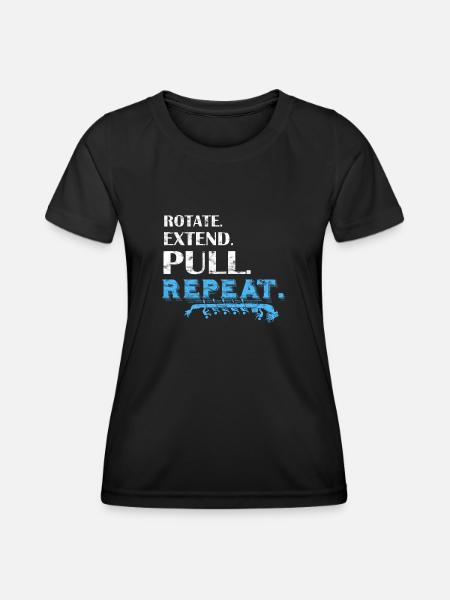 Drachenbootrennen Festival Drachenboot - Frauen Funktions-T-Shirt - Schwarz