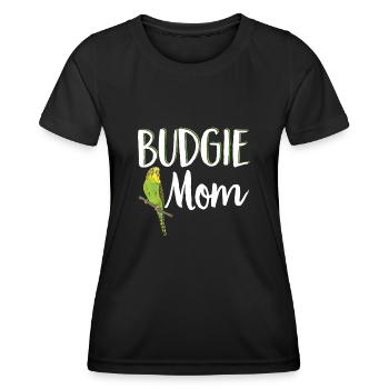 Budgerigar Parakeet Bird Pet Gift - Women's Functional T-Shirt - black - Front - AI Model Female 172 light (172cm)